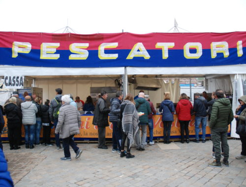 Lo stand della cooperativa Pescatori di Cesenatico